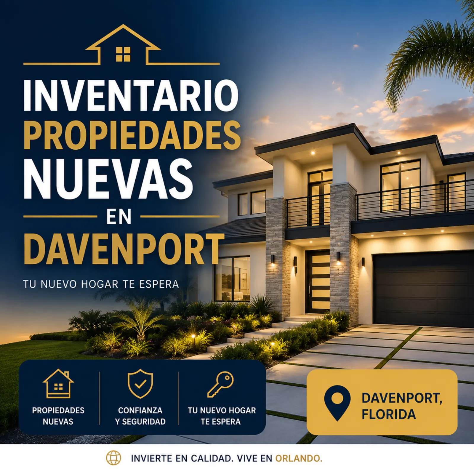 Inventario de propiedades nuevas en Davenport, Florida