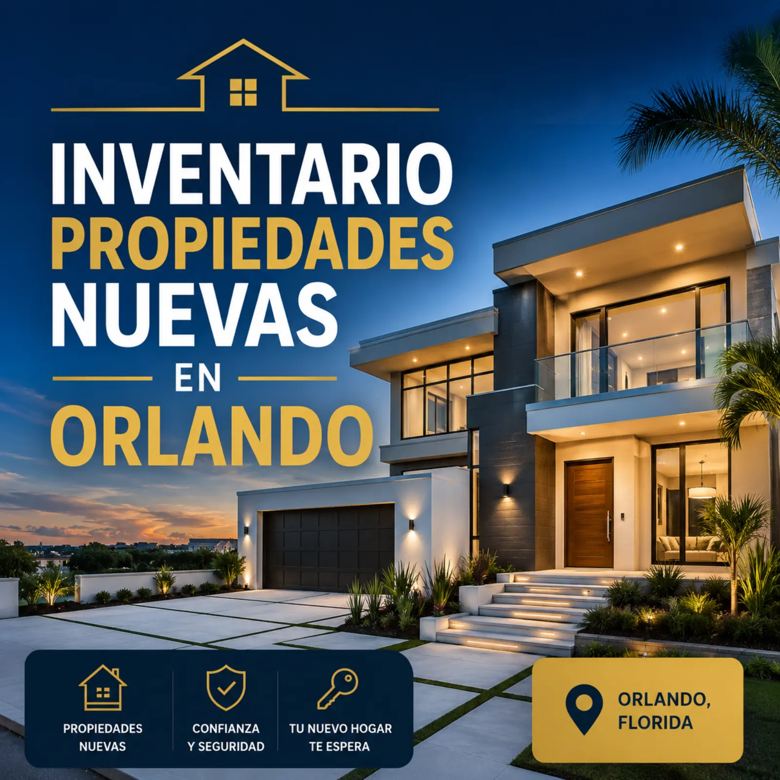 Inventario de propiedades nuevas en Orlando, Florida